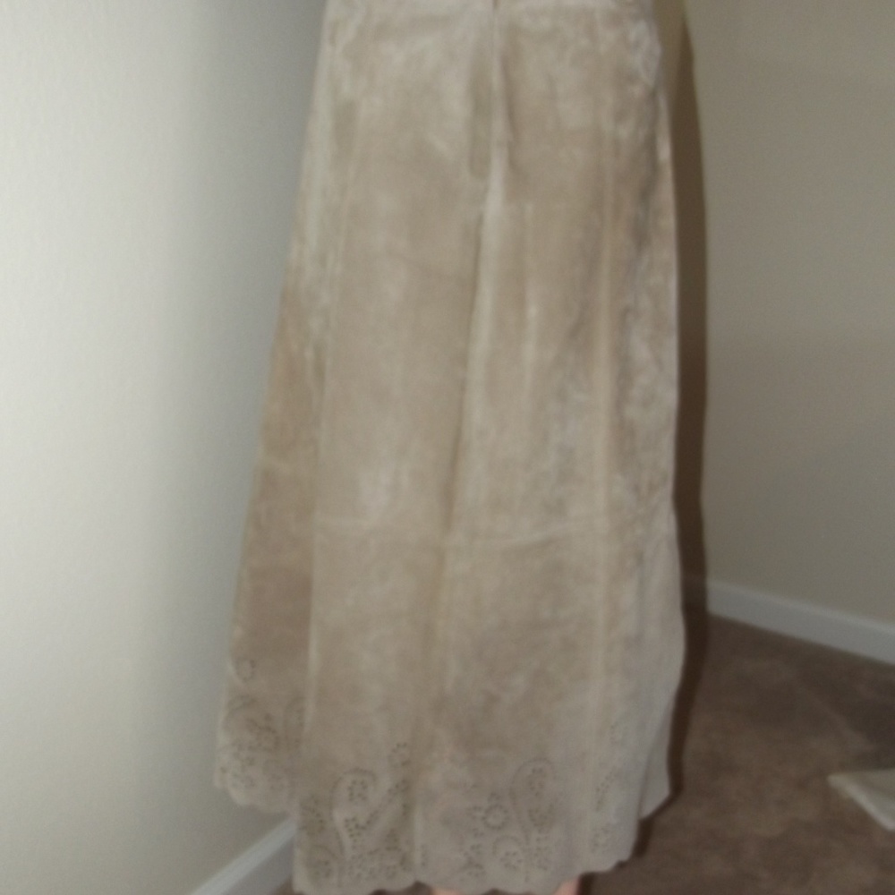 Coldwater Creek leather skirt